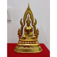 有点不完美 介意者请绕道 成功佛供奉型铜金身 21.5x12.5cm Phra Sri Mahathat Woramahawihan 2559