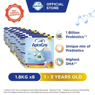 Aptagro Step 3 Growing Up Milk Formula 1-3 years (1.8kg x 8)