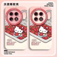 Strawberry KT Cat Suitable OnePlus 13T Phone Case 11R9RT All-Inclusive 12 Soft 8T/7 Shock-resistant 