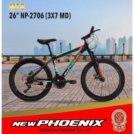 Sepeda Gunung MTB 26 / 27.5 dan 24 NEW Phoenix 3x7 speed NP 2706 /