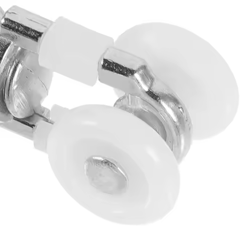 20Pcs Curtain Track Rollers Heavy Duty Twin Wheeled Carriers Smooth Silent Gliding for Window Closet