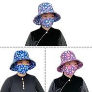 Sunscreen Cap Sunshade Hat With Mask Breathable Face Dustproof Outdoor Tea Picking Sunshade Hat D6O2