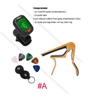 Guitar Accessories Kit Set Guitar Capo / Guitar Picks /Guitar Strap/ Tuner / Fingertip Protector /Gu
