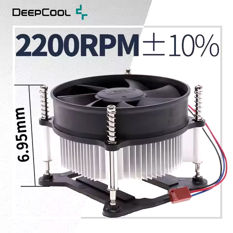 DeepCool CK-11508 CPU Air Cooler Height 69.5mm Push type Radiator for ITX PC Case Push type Radiator