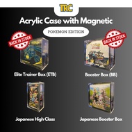 Premium Magnetic Acrylic Case for Pokémon Booster Box, ETB & Japanese Box – UV Protection, Dustproof