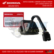 ORIGINAL HONDA - SWITCH ASSEMBLY / HANDLE SWITCH LEFT - CLICK 125i | CLICK 150i V2 - 35200-K59-A71