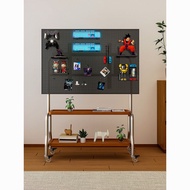 TV Floor Stand Living Room Bedroom Stainless Steel Art Mobile Modern Minimalist Rack43-80Inch Househ