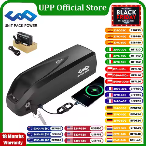 Hailong EBike Battery 36V 48V 52V 20Ah 24Ah Mountain Bicycle 18650 21700 Electric Bateria Pack for 8