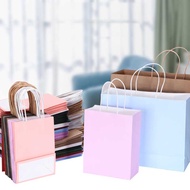 SW_ Plain Colour Kraft Paper Bag Birthday Paper Bag Shopping Paper Bag Door Paper Bag