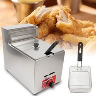 Gas fryer, stainless steel gas fryer heats up quickly