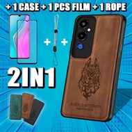 2 IN 1 luxury Leather case For Tecno Pova 4 Pro LG8n with Adjustable Mobile phone lanyard Fashion pattern
