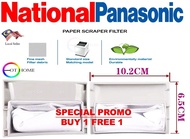 2 Pcs NATIONAL/ PANASONIC WASHING MACHINE DUST FILTER 10.2cm x 6.5cm NA-F110H2 NA-F50K1M NA-F130X2 N
