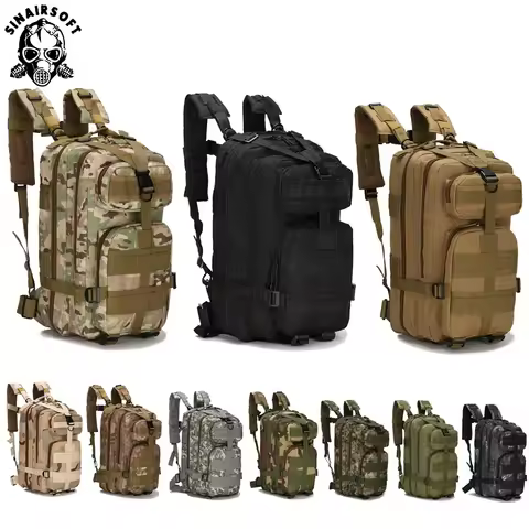 30L Tactical Backpack 600D Polyester Water Resistant Men's Bag Hiking Camping Hunting Travel EDC MOL