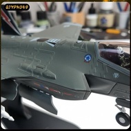 [qjypno49] 1/72 Scale F-35A Model Pre-Assembled  Fighter Jet Model Highly Detailed Multi-Role