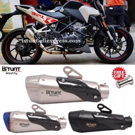 51MM universal motorcycle exhaust Muffler escape moto cafe racer For DUCATIV V4 CBR650R Z800 Z900 Ninja400 R1 R6 with DB