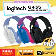 Logitech G435 Bluetooth Wireless Gaming Headset | Lightweight Built-In Mic |