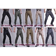 ix9 multi pocket Military Tactical Cargo working pants seluar kerja askar lelaki Water Repellent Arm