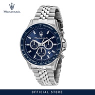 【2 Years Warranty】 Maserati Sfida 44mm Mens Chronograph Quartz Watch Luminous Dial Hands R8873640025