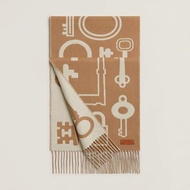 情人節禮物特選 Hermes 愛馬仕 純羊絨圍巾 頸巾 muffler 新款鎖頭 cashmere  全新連盒連影印單