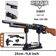 Bộ Đồ Chơi Mô Hình Vũ Khí Quân Sự - Súng Trường AK47 Súng Lục Súng Tiểu Liên Súng Bắn Tỉa Barrett SW