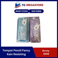 Bunny 6658 Zipper Fancy Pencil Case