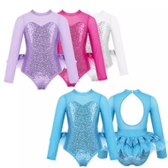 Gymnastics Sequinned Leotard with Tulle for Toddler Girls (Size 4 to 12)