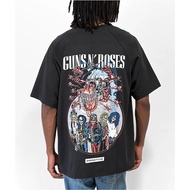 [Ready Stock] Primitive x Guns N 'Roses Printed Pure Cotton Short-Sleeved Men Women Same Style T-Shirt
