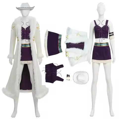 Tailor Made Nico Robin Cosplay Costume Miss All Sunday White Jacket Full Set Suit Outfit
