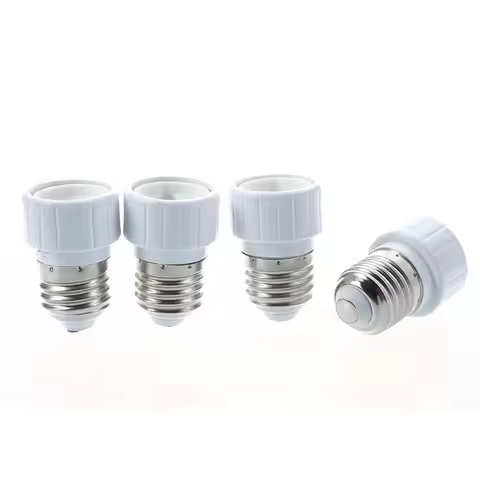 4x E27 to GU10 LED light socket adapter socket adapter lamp bulb Converter White