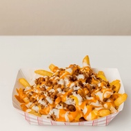 loaded potato fries and popcorn chicken