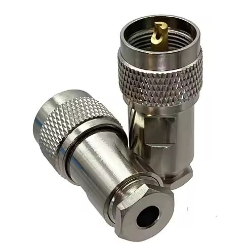 10pcs UHF male Plug PL259 clamp RG58 LMR195 RG400 RG142 Cable RF connector