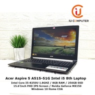 ACER ASPIRE 5 A515-51G INTEL CORE I5-8250U 8GB RAM 256GB SSD NVIDIA MX150 USED LAPTOP REFURBISHED NO