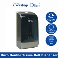 DURO Hygienic Bathroom Tissue Paper Dispenser 9005-T/W / Toilet Paper Dispenser