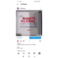 Global 9 Continuous Form Paper 1/ 2 x 11 (3 ply)