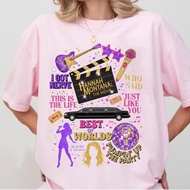 Hannah Montana 20Th Anniversary T-Shirt Baju Hannah Montana Tshirt Cotton Short Sleeve Lelaki & Wani