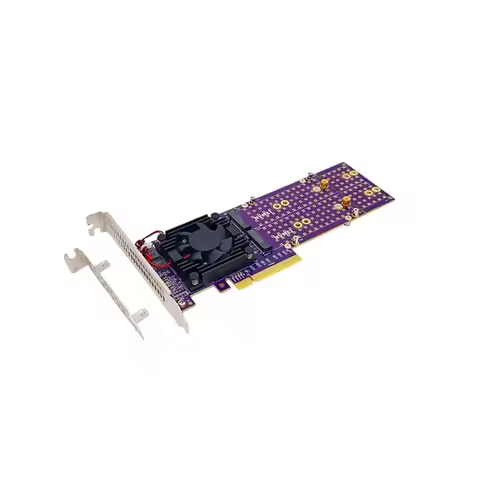 L93A-Split-Free ASM2824 4-Quad M.2 Nvme To Pcie 3.0 X8 Expansion Card Adapter, Support 22110/2280/22