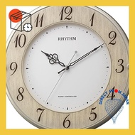 Rhythm (RHYTHM) radio-controlled clock, silent, live natural wood finish ф32.0×4.7cm 8MY506SR23