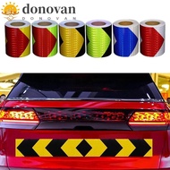 DONOVAN Car Safety Mark Stickers Anti-Collision 5CM*3M Reflective Film Protective Sticker Truck Luminous Arrow Strip Stickers