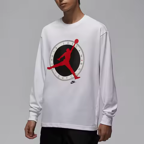 Nike Authentic JORDAN Men's Round Neck Pullover Print Long Sleeve Top IF3011-100