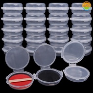 Double Foldable Transparent Powder Puff Storage Box/ Reusable Air Cushion Dustproof Organizer