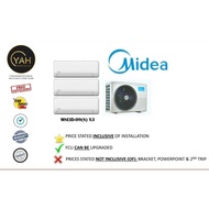 MIDEA Inverter System 3 (5 ticks) AIRCON 9K BTU WITH INSTALLATION