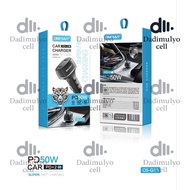 ONESAM OS-G15 / PD50W Fast Charging Car Charger / Super Fast Charging Type-C to Type-C Car Charger f