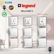 [SIRIM] LEGRAND BELANKO S Series Switch Socket White,Modern Suis Switch Socket,1G2G3G4G 13A 15A 20A