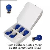 Electrode Bulb ECG Ball ECG Electrode 1 Set of 6 Electrode Electrocardiograph
