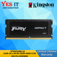 Kingston FURY 16GB 6000MHz / 6400MHz DDR5 CL38 SODIMM RAM ( KF560S38IB-16 / KF564S38IB-16)