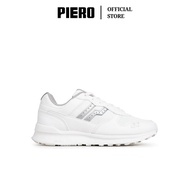 Best Seller Piero Sepatu Sneakers Jogger Women White Silver White