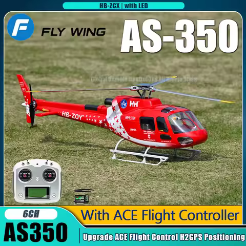 Flywing AS350 RC Helicopter Squirrel 470 6CH FLY WING AS350 RC Airplane with ACE Flight Controlle GP