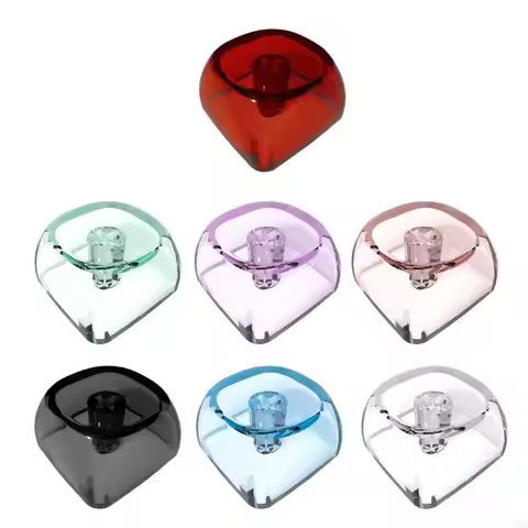 10Keys MOA/XDA Profile 1U 1X Transparents Crystal Blank Keycaps for MX Switches Gaming Keyboards Gif