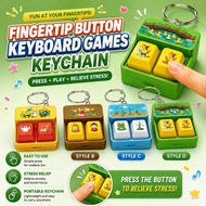 Stress Relief Keychain, DIY Keyboard Keys Button Keyboard Keychain Relief Stress Mechanical Keyboard