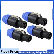 Speaker Plug Twist Lock 4 Pole Speaker Plug compatible with  Speakon NL4FC, NL4FX, NLT4X, NL2FC - 4 
